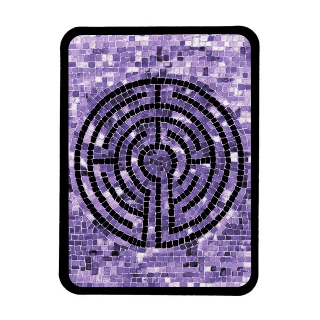 LABYRINTH VI 3x4 Flexible Magnet - Black (Vertical)