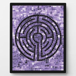 LABYRINTH VI 8x10 Plaque with Easel - Black