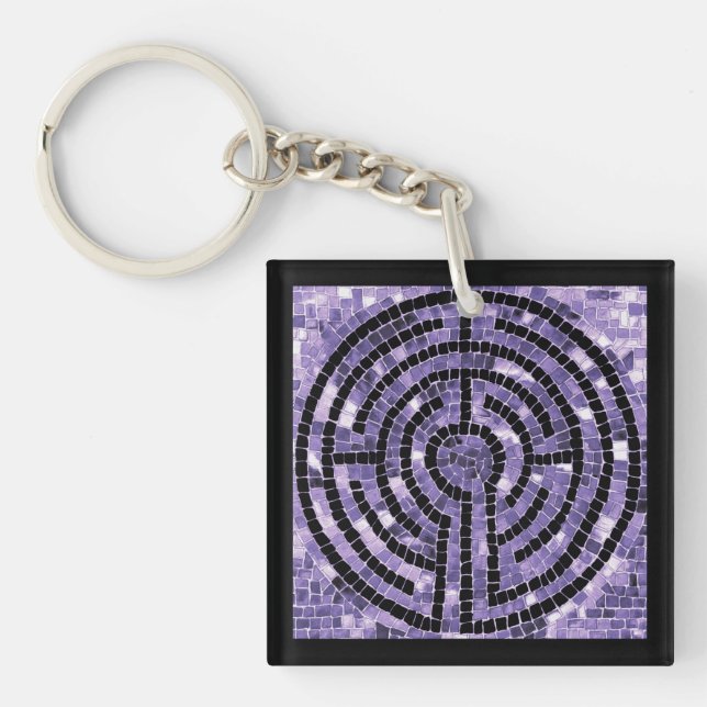 LABYRINTH VI Acrylic Square Keychain (Front)