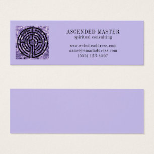 LABYRINTH VI Mini Business Card - Amethyst