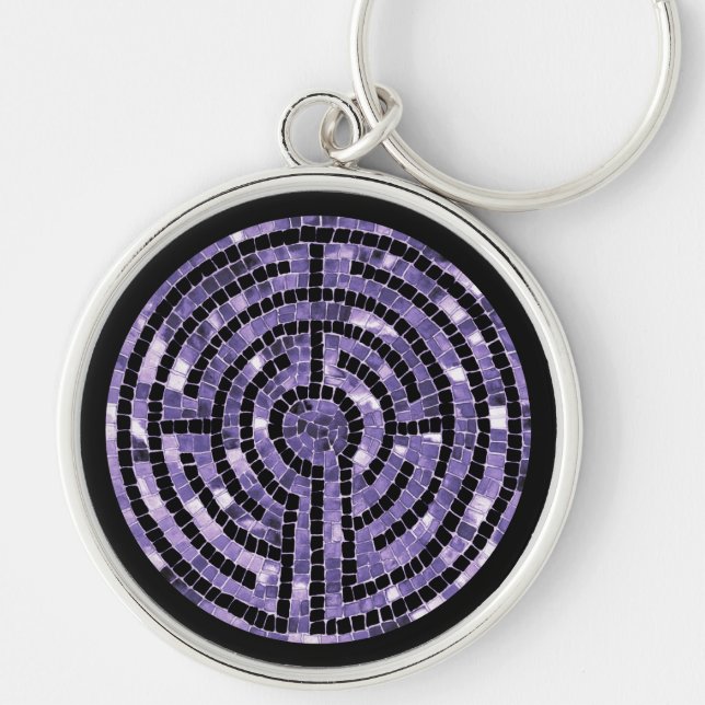 LABYRINTH VI Premium Round Keychain (Front)