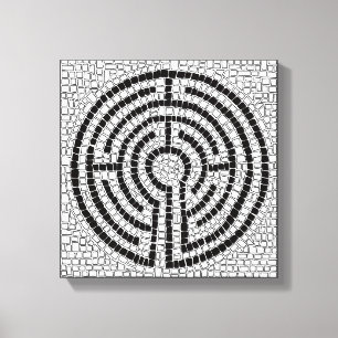 LABYRINTH VII 12x12 Wrapped Canvas (.75" Deep)