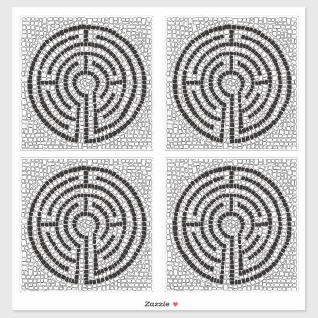 LABYRINTH VII 14" (4 Small) Vinyl Sticker (Sheet)