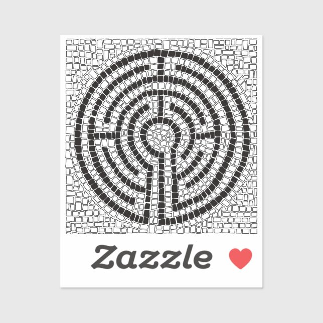 LABYRINTH VII 2x2 Vinyl Sticker (Sheet)