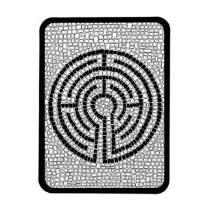 LABYRINTH VII 3x4 Flexible Magnet - Black