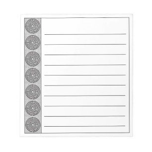 LABYRINTH VII 5.5x6 Notepad + Lines