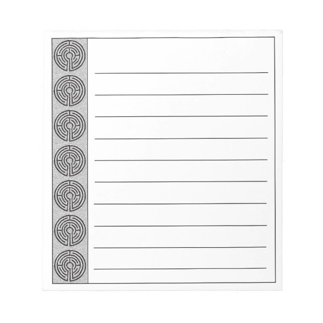 LABYRINTH VII 5.5x6 Notepad + Lines (Front)