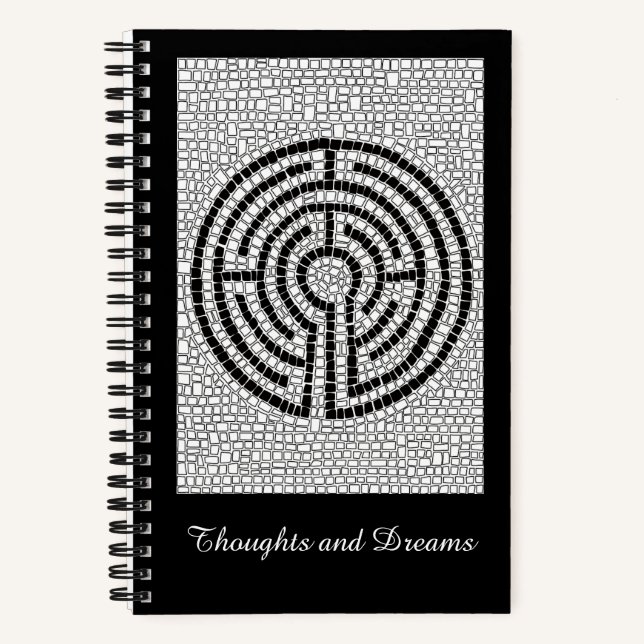 LABYRINTH VII 5.5x8.5 Spiral Notebook (Front)
