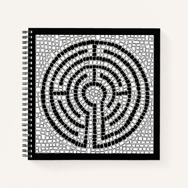 LABYRINTH VII 8.5x8.5 Spiral Notebook  (Front)