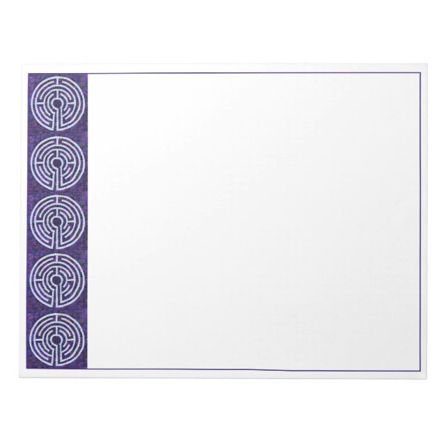 LABYRINTH VIII 11x8.5 Notepad  (Front)