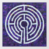 LABYRINTH VIII 12x12 Window Cling 