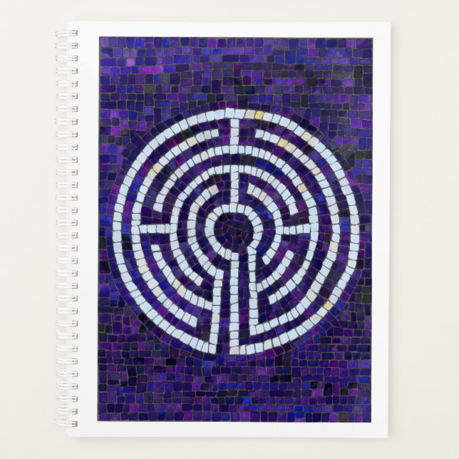 LABYRINTH VIII 8.5x11 Planner / White (Front)
