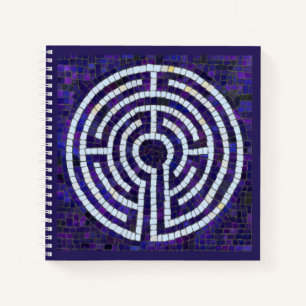LABYRINTH VIII 8.5x8.5 Spiral Notebook 