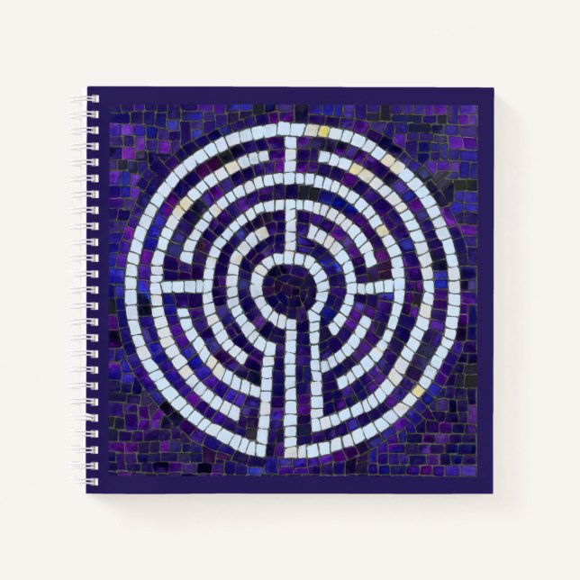 LABYRINTH VIII 8.5x8.5 Spiral Notebook  (Front)