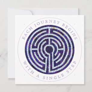 LABYRINTH VIII Square Flat Encouragement Card