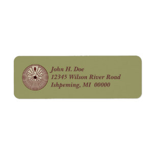 Labyrinth Walker Address Labels ~ EZ2 Change Info