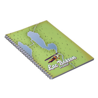Lac Besson France map travel poster Notebook