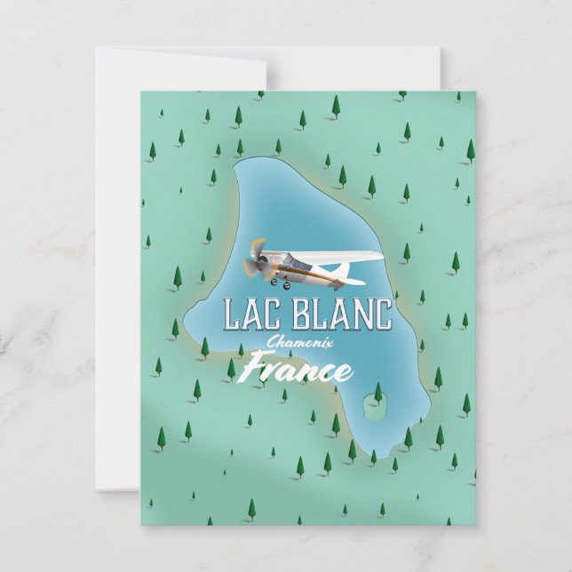 Lac Blanc,Chamonix, france map (Front)