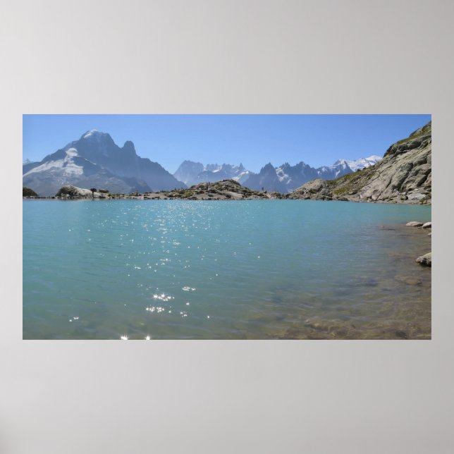 Lac Blanc French Alps Chamonix Poster (Front)