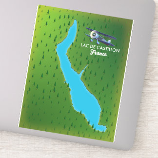 Lac de Castillon France map