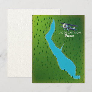Lac de Castillon France map