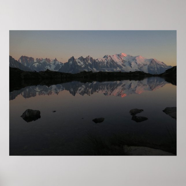 Lac de Cheserys sunrise Poster (Front)