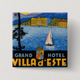 Lac de Como 15 Cm Square Badge