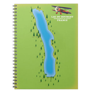 Lac du Bourget,france, map. Notebook