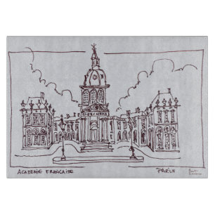 L'Academie Francaise Seine River, Paris Cutting Board