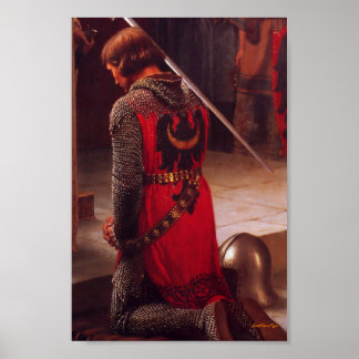 L'Accolade, 1901 Edmund Blair Leighton Jean-Marie Poster