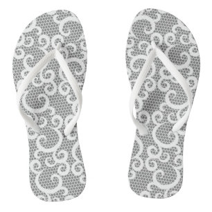 Lace 1 flip flops