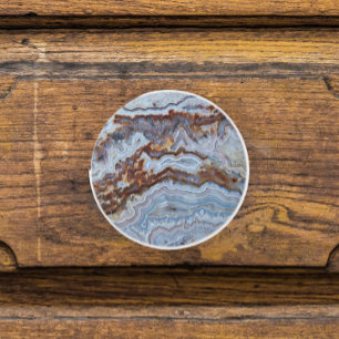 Lace Agate Rock Pattern Ceramic Knob