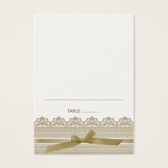 Lace and Ribbon Place cards