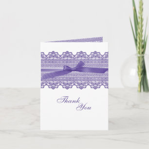Lace and Ribbon Thank You cards
