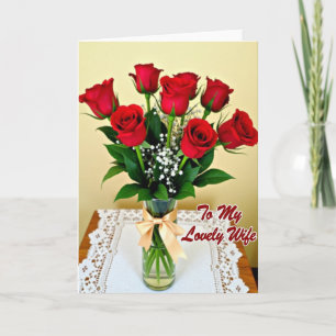 Lace And Roses Mothers Day Card