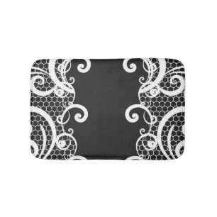 Lace background 1 bath mat