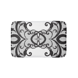 Lace background 2 bath mat