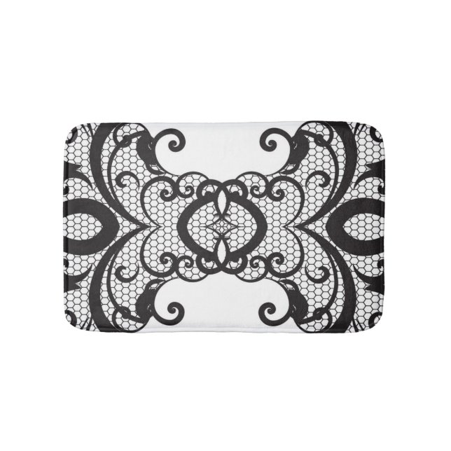 Lace background 2 bath mat (Front)