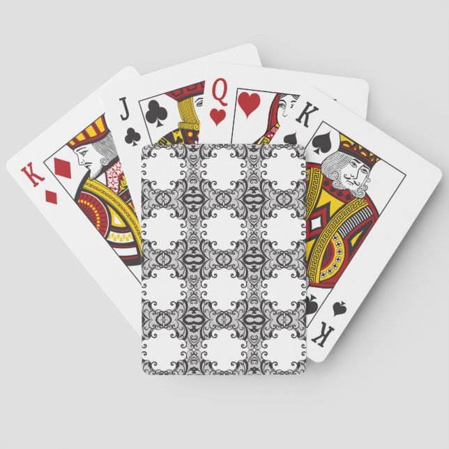 Lace background 2 playing cards (Back)