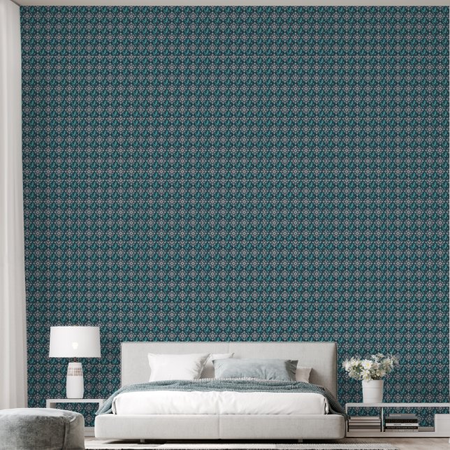 Lace Blue Hummingbird Wallpaper (Bedroom)