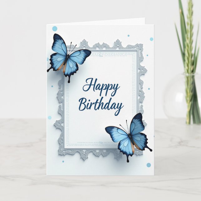 Lace Border Birthday Card (Front)