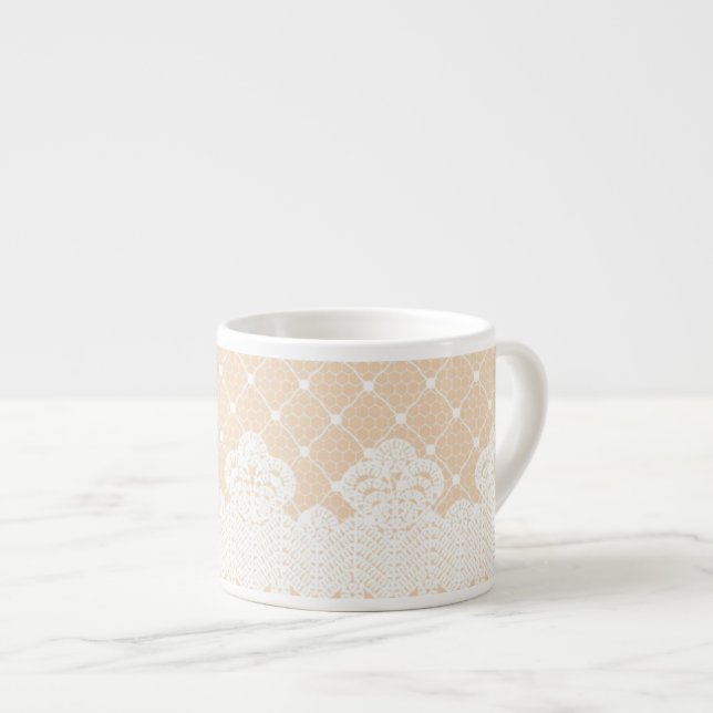 Lace Border Espresso Cup (Front Right)
