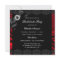 Lace & Bow Black Red Bachelorette Party Invite