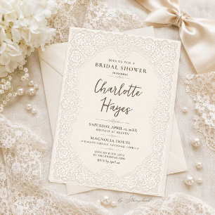 Lace Bridal Shower Invitation