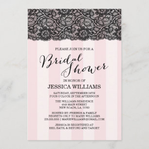Lace Bridal Shower Invitation