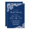 Lace Bridal Shower Trendy Navy Blue