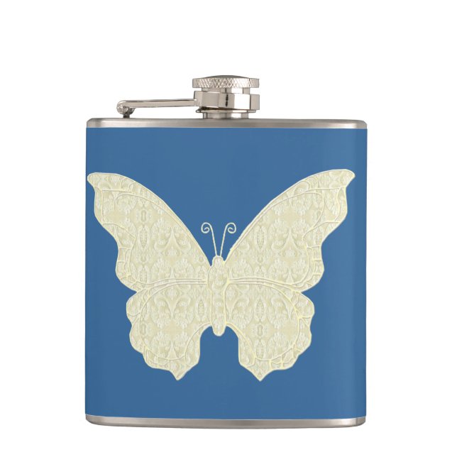 Lace Butterfly Flask (Front)