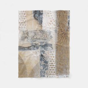 Lace Collage I Fleece Blanket