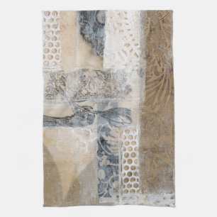Lace Collage I Tea Towel