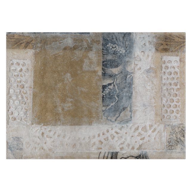 Lace Collage II Cutting Board (Front)